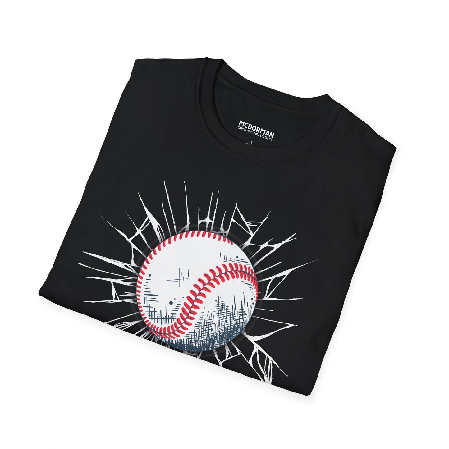 Baseball Shattered Glass Super Soft Unisex Graphic Tee