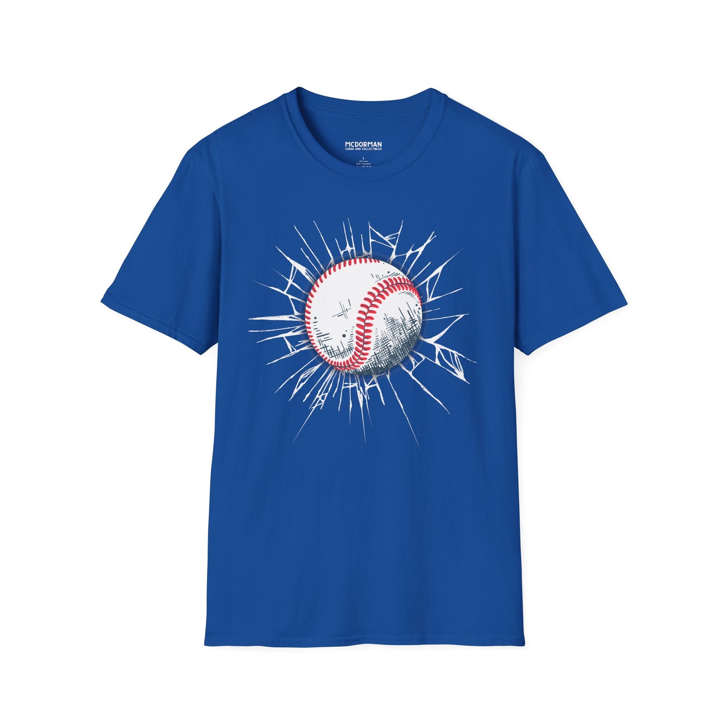Baseball Shattered Glass Super Soft Unisex Graphic Tee