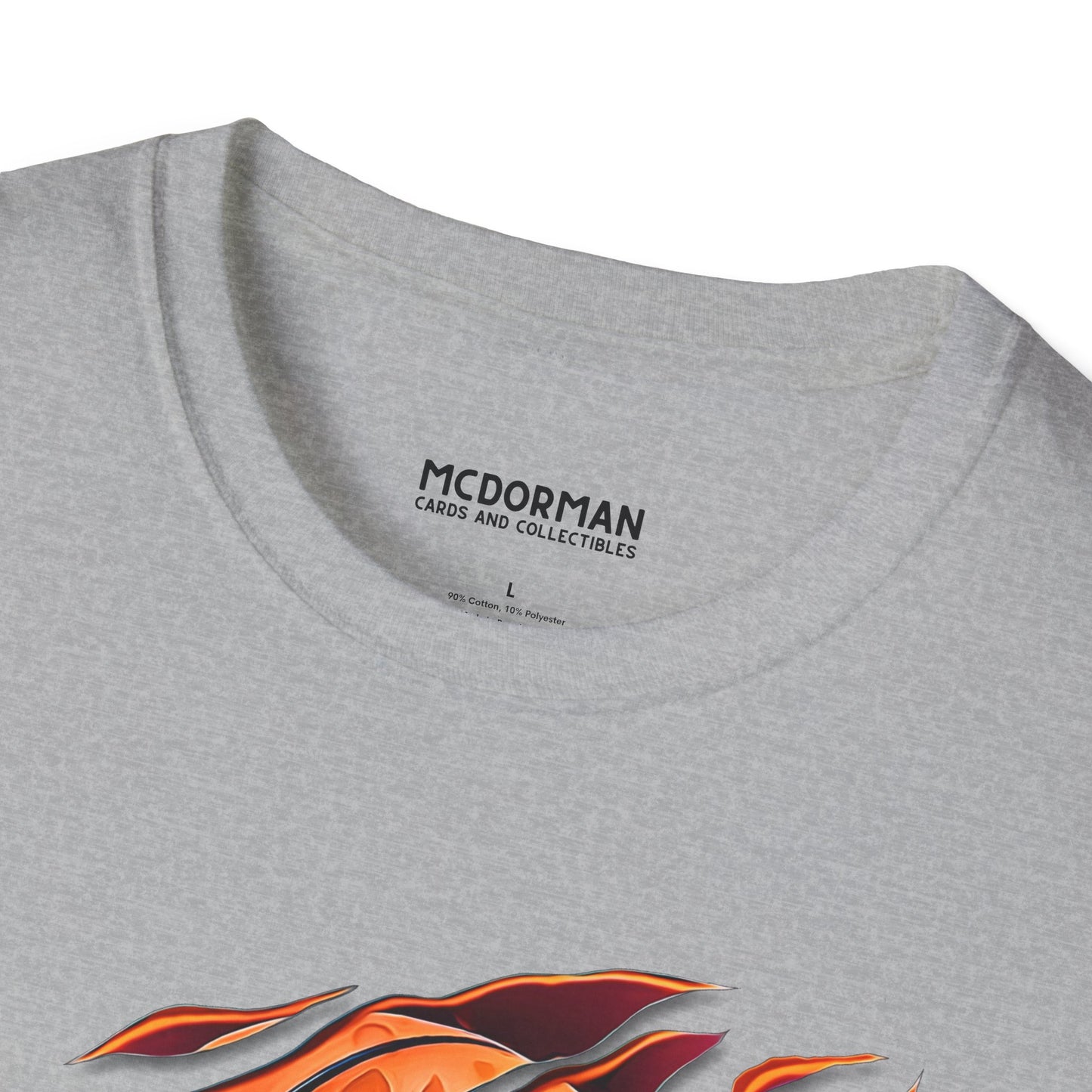 Flaming Basketball Super Soft Unisex Graphic Tee