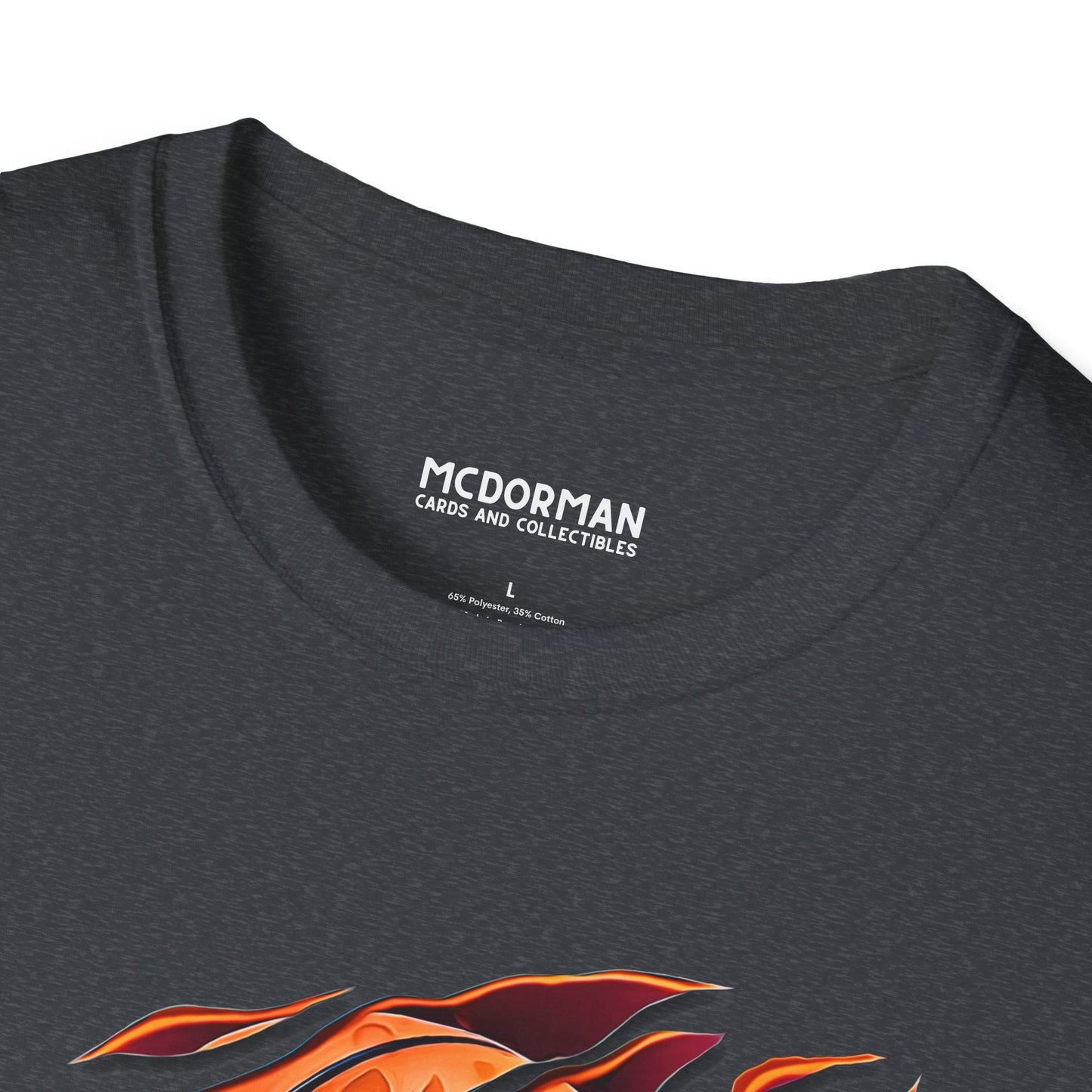 Flaming Basketball Super Soft Unisex Graphic Tee