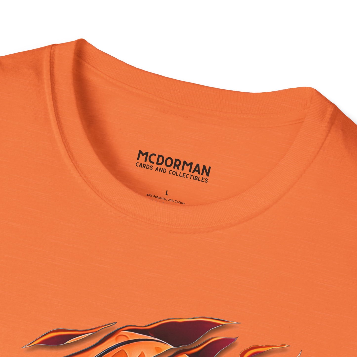 Flaming Basketball Super Soft Unisex Graphic Tee